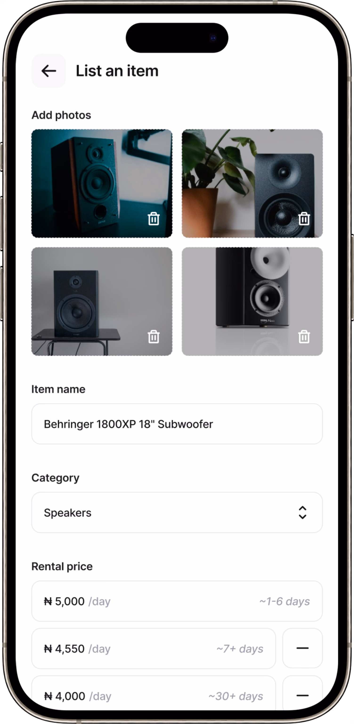 Phone mockup showing Aider app interface
